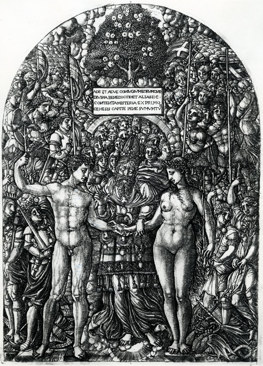 Adams och Evas äktenskap, c.1540-55 av Jean Duvet