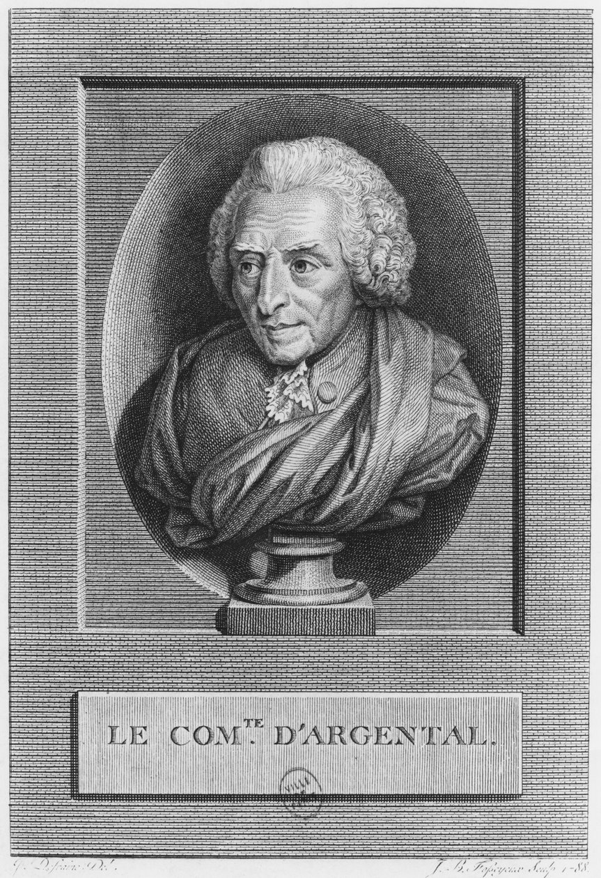 Charles Augustin de Ferriol, greve av Argental, graverad av Jean Baptiste Fosseyeux (1752-1824) 1788 av Jean Florent Defraine