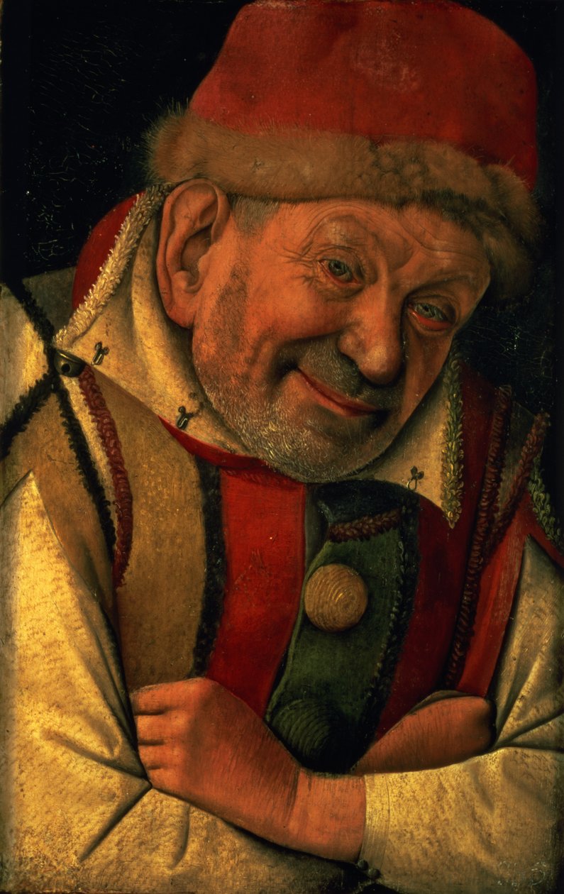 Gonella, hovnarren från Ferrara, ca 1445 (panel) av Jean Fouquet