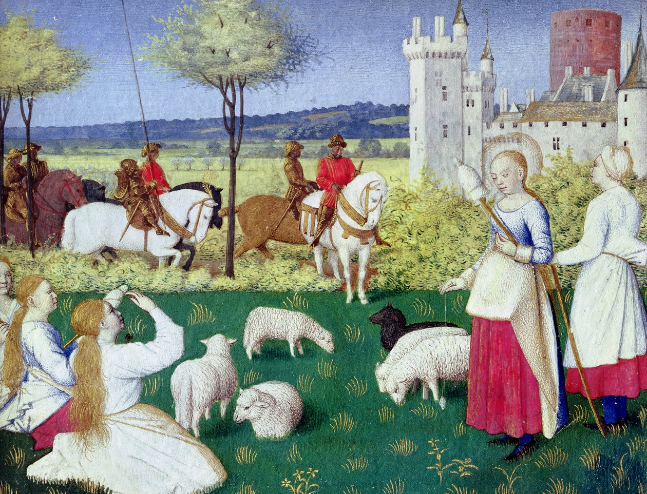 Fr 71 St. Margareta av Antiochia och Olibrius av Jean Fouquet
