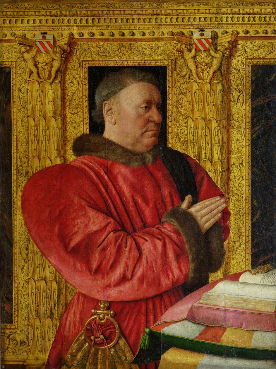 Porträtt av kansler Guillaume Jouvenel des Ursins (d.1472) 1460-1465 av Jean Fouquet