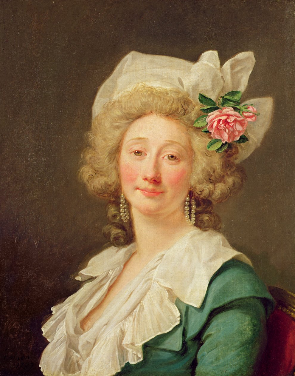 Porträtt av en dam, 1782 av Jean Francois Colson