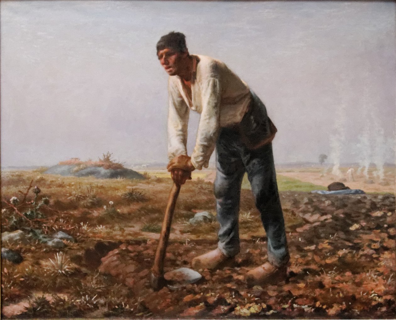 LHomme à la houe av Jean Francois Millet