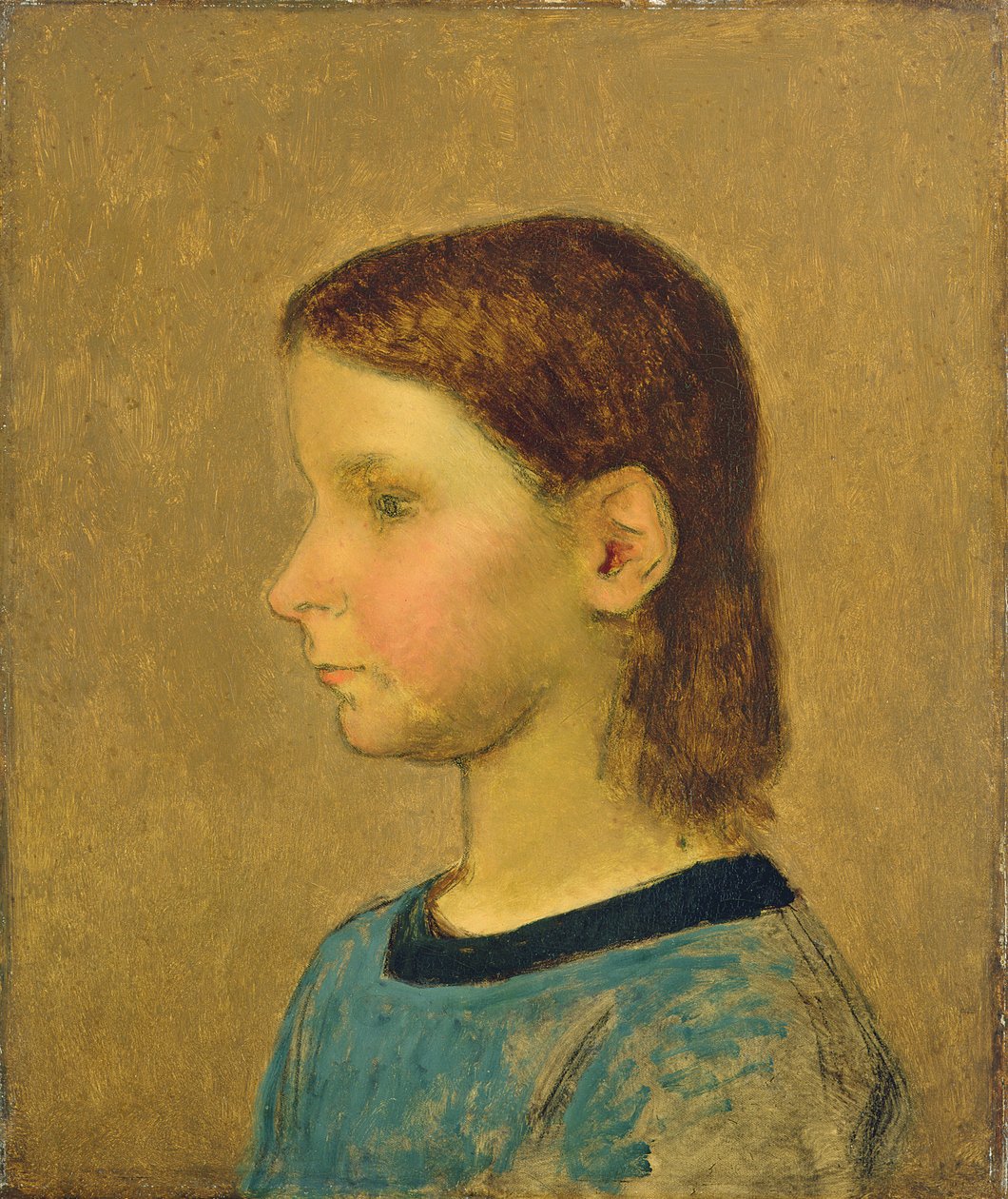 Louise Millet, ca 1863 av Jean Francois Millet