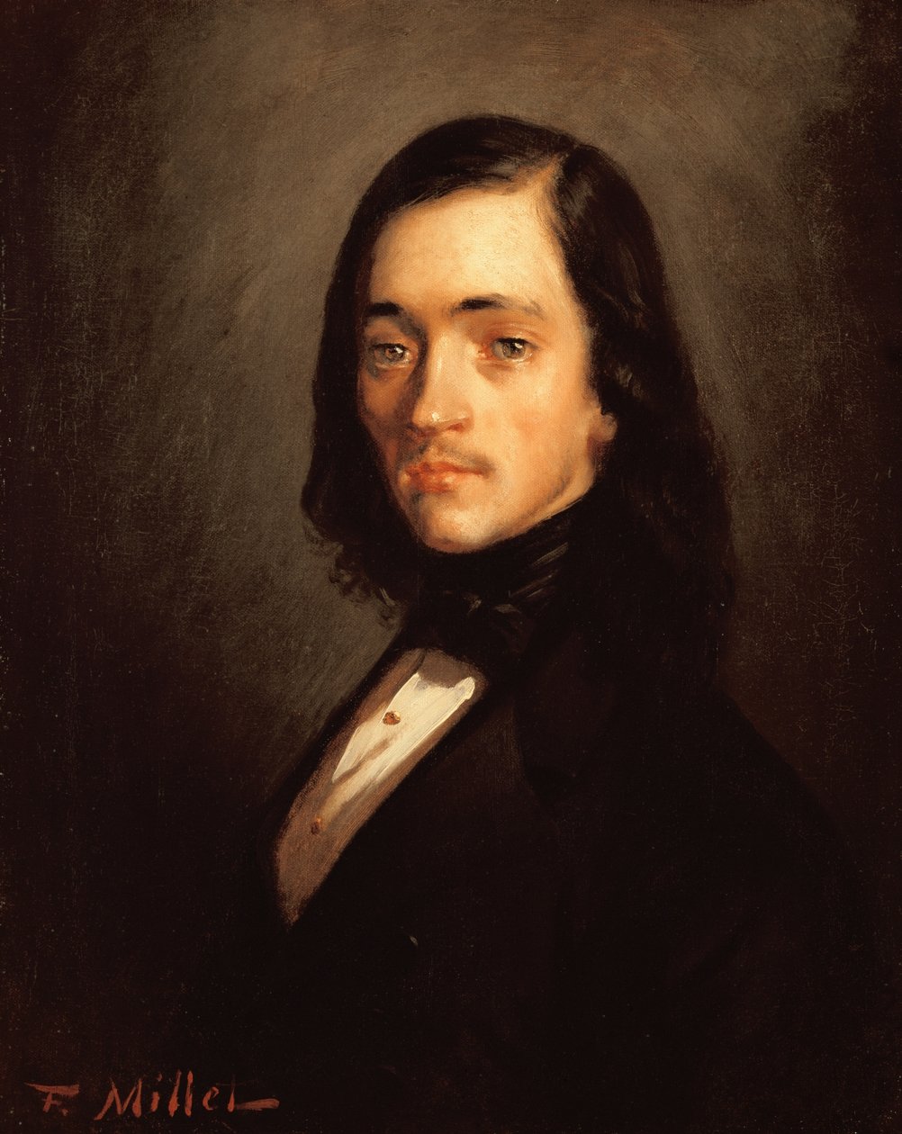 Portrait dun homme av Jean Francois Millet