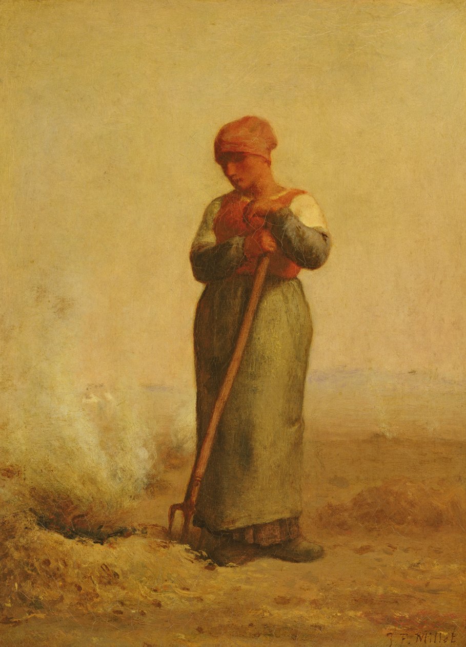 Stubbbrännaren av Jean Francois Millet