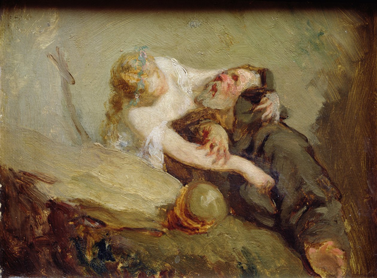 The Temptation of St. Anthony swed av Jean Francois Millet