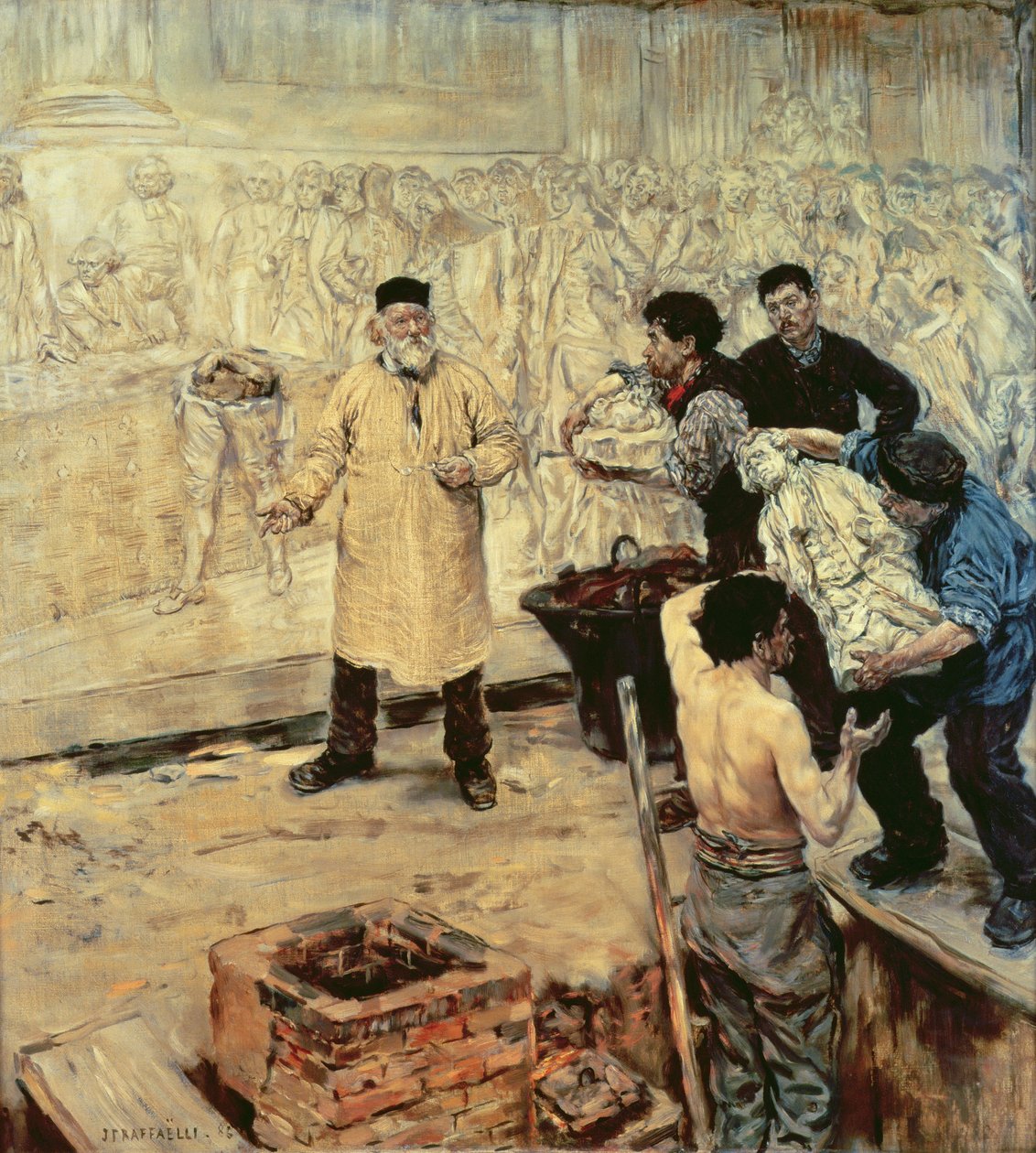 Vid gjuteriet, 1886 av Jean Francois Raffaelli