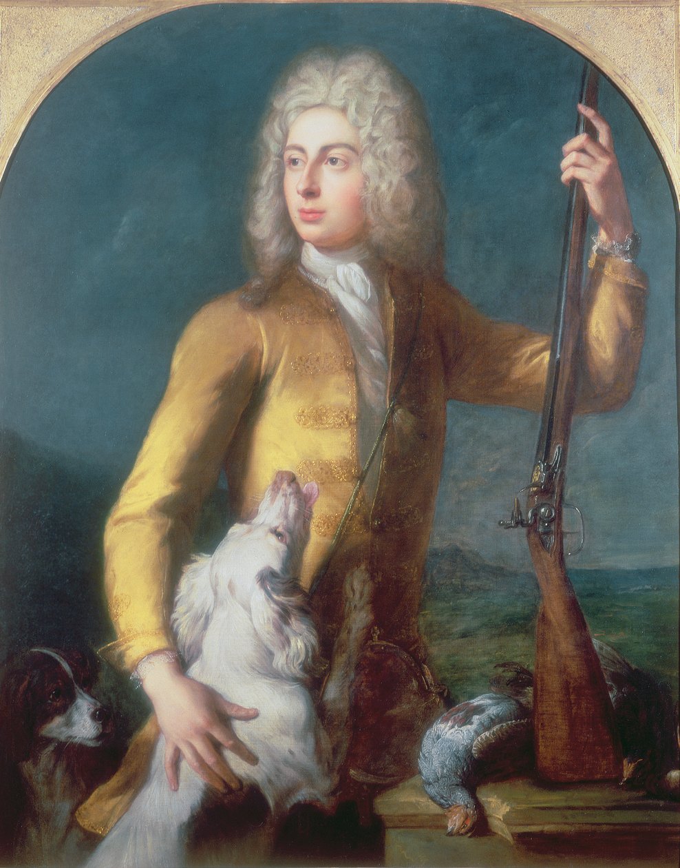 Ett porträtt av en man av Jean François de Troy