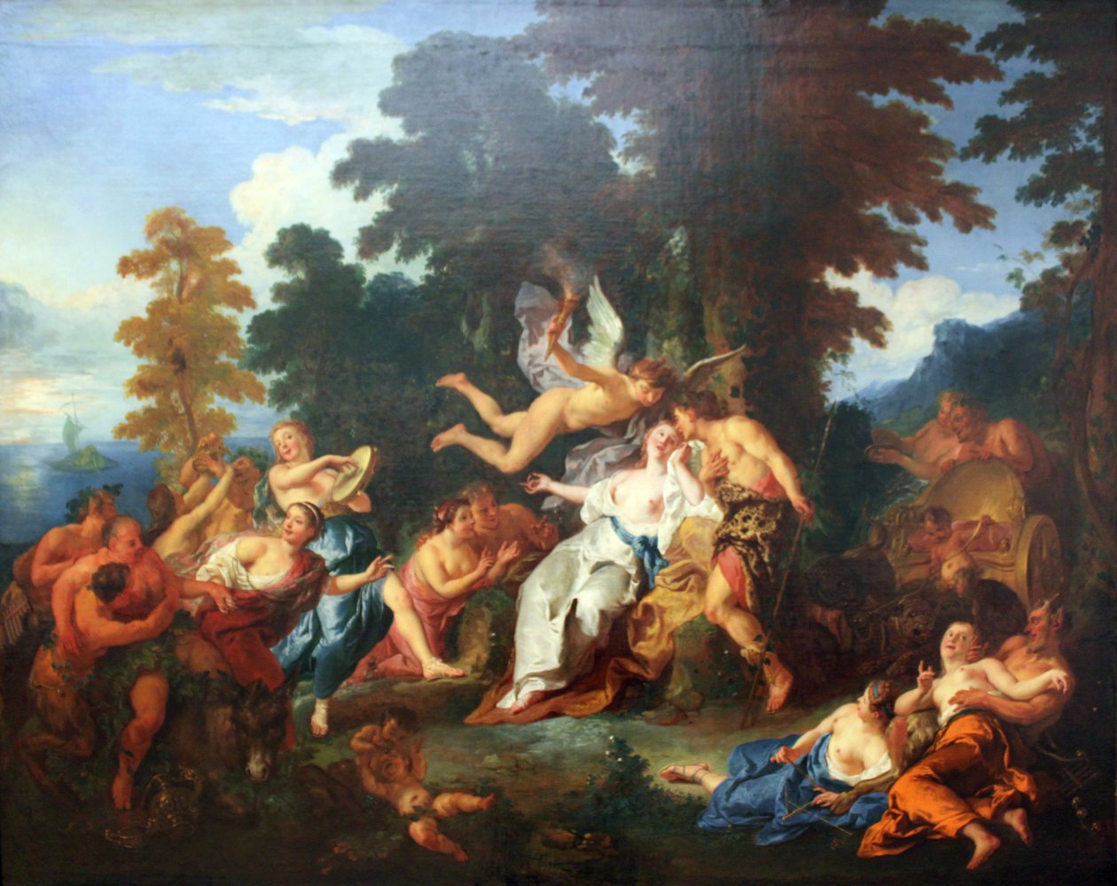 Bacchus och Ariadne av Jean François de Troy