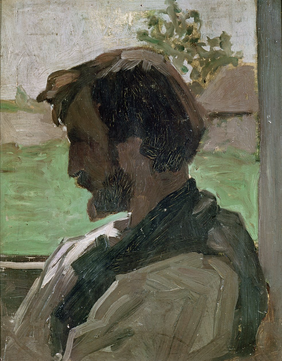 Självporträtt på Saint-Saveur, 1868 av Jean Frederic Bazille