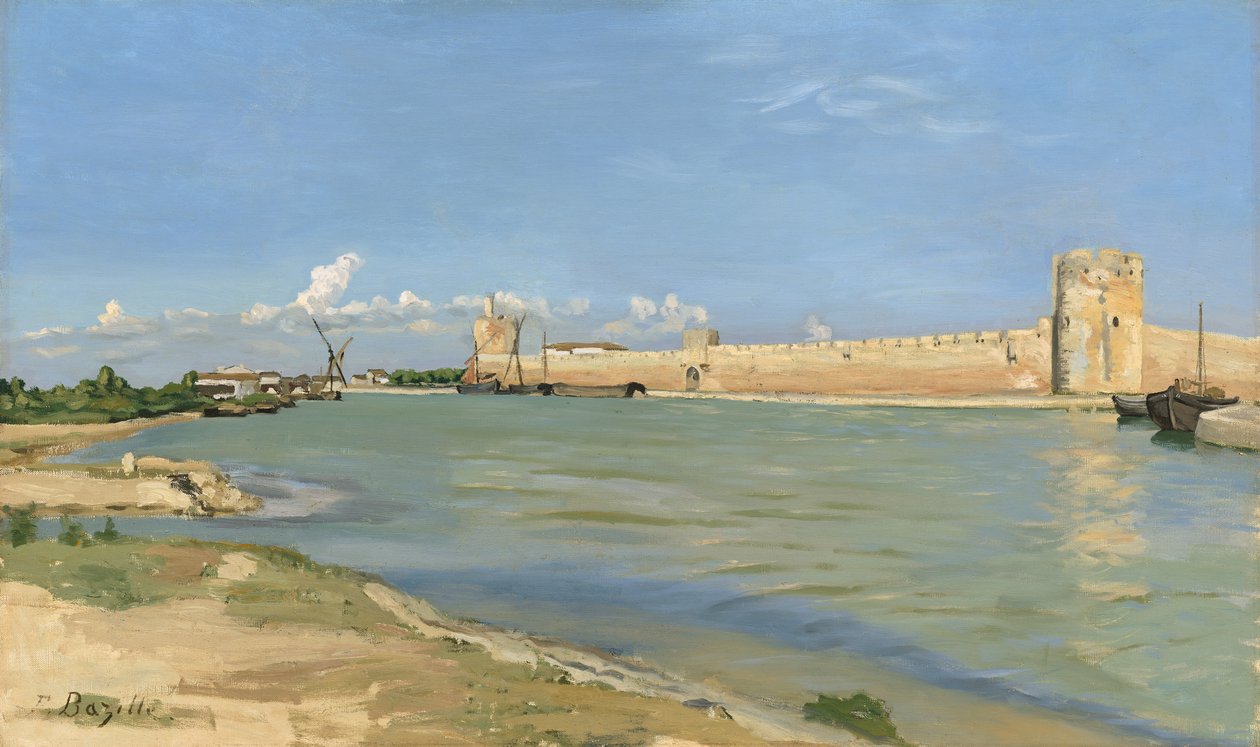 Vallarna vid Aigues-Mortes, 1867 av Jean Frederic Bazille