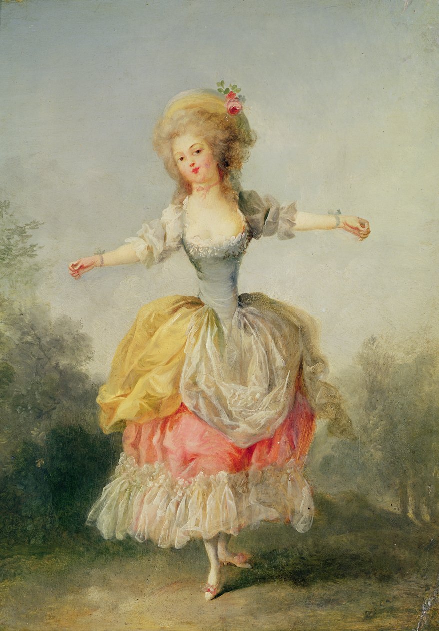 Dansare i Louis XVI-dräkt av Jean Frederic Schall