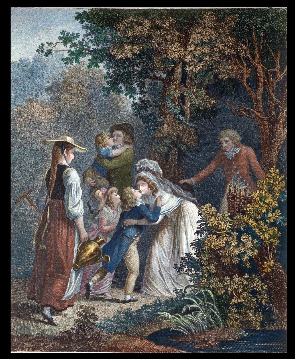 Elysium, sent 1700-tal (färgstick) av Jean Frederic Schall