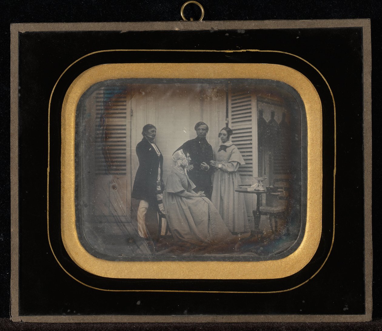 (Gruppporträtt av M. och Mme. Eynard med M. och Mme. Regny, Paris, Frankrike) av Jean Gabriel Eynard