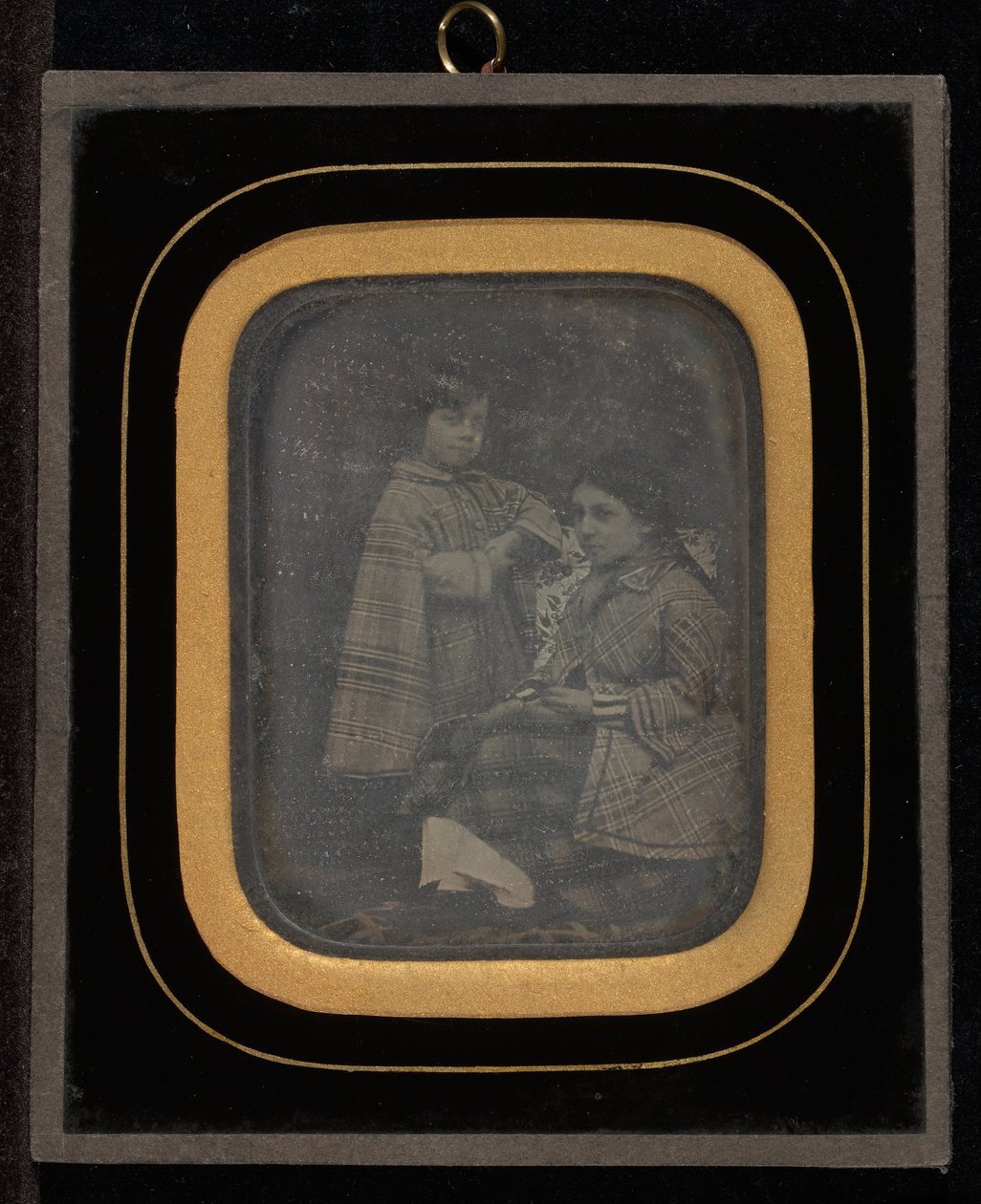 (Portrait of two daughters of Sophie Eynard-Lullin) av Jean Gabriel Eynard