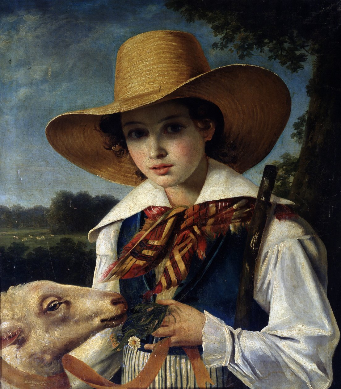 Porträtt av unge Marius Peptipa, ca 1837 av Jean Godechart