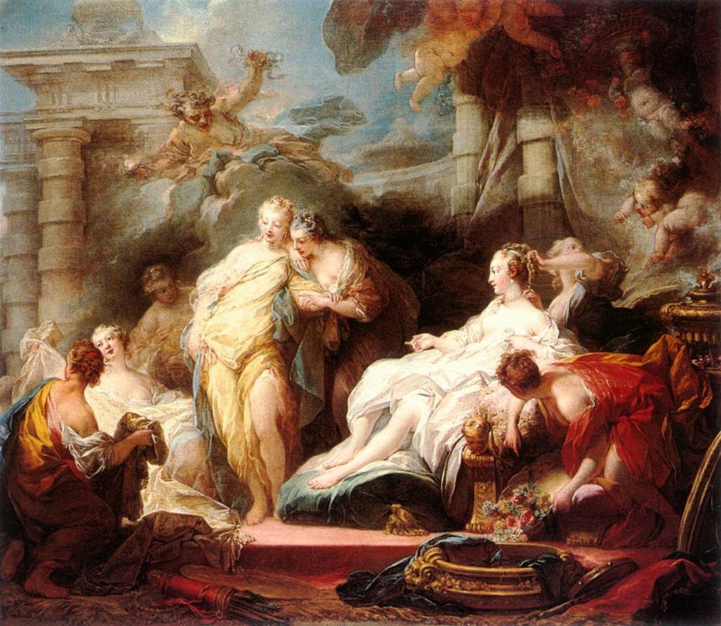 Psyche showing her Sisters her Gifts from Cupid av Jean Honore Fragonard
