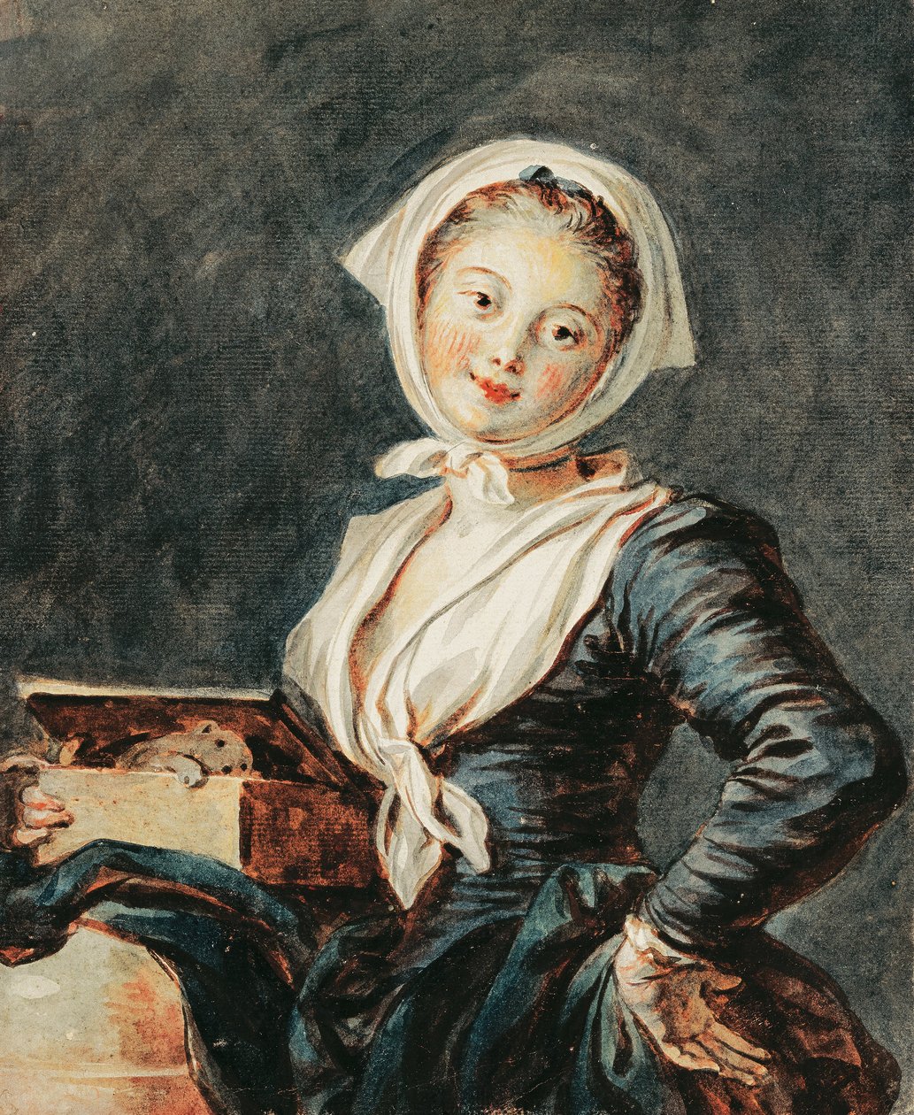 Flickan med marmot av Jean-Honore Fragonard