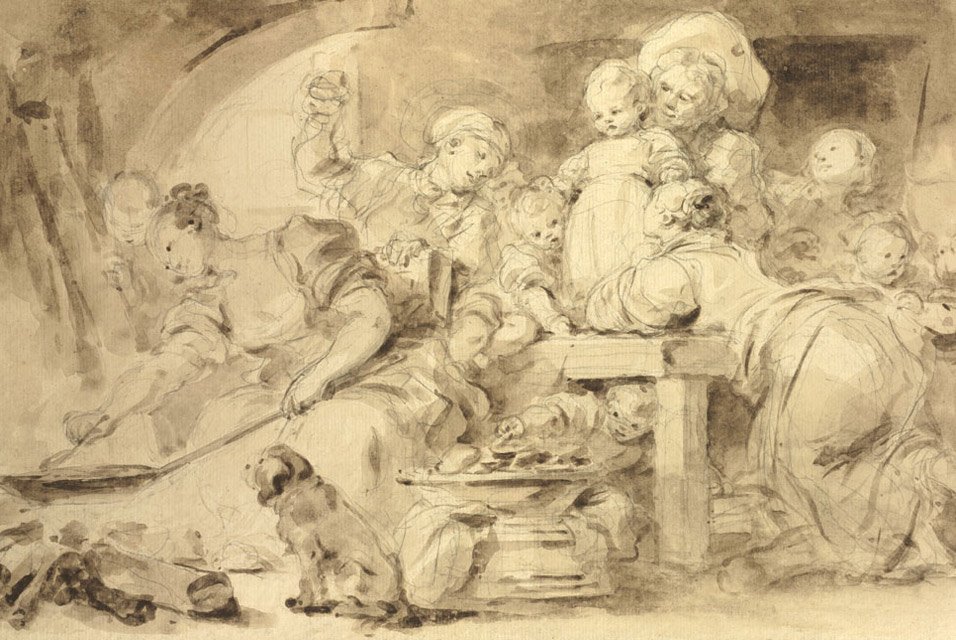 The Pancake Maker av Jean-Honore Fragonard
