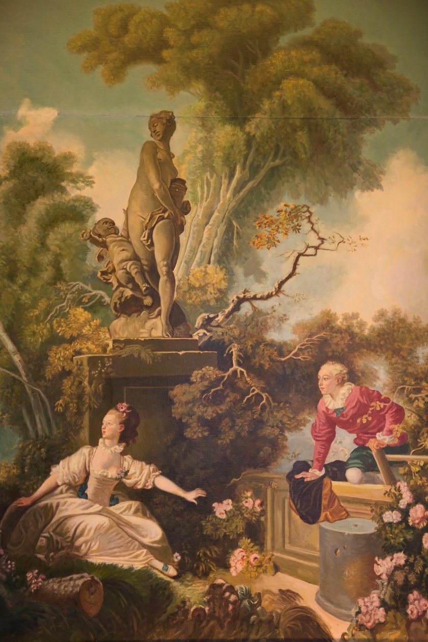The Progress of Love, The Meeting av Jean Honore Fragonard