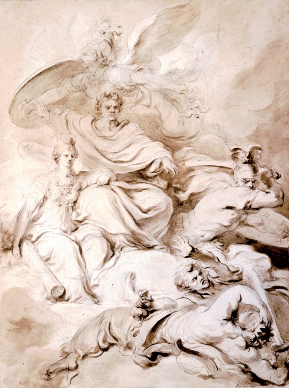 To the Genius of Franklin av Jean Honore Fragonard