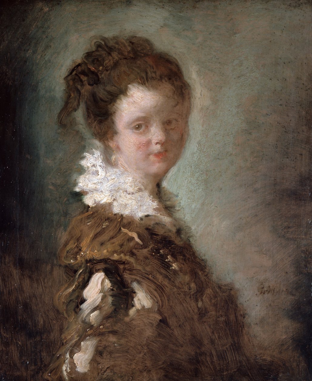 Ung kvinna av Jean Honore Fragonard