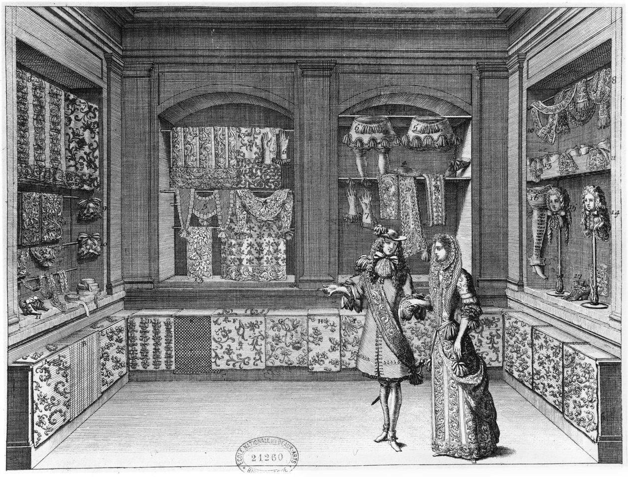 The Shop of Galanteries, illustration från 