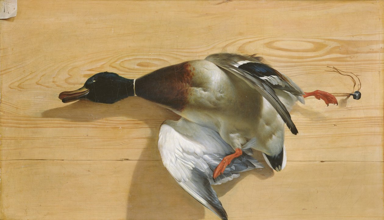 En anka på en tallbräda, 1753 av Jean Jacques Bachelier