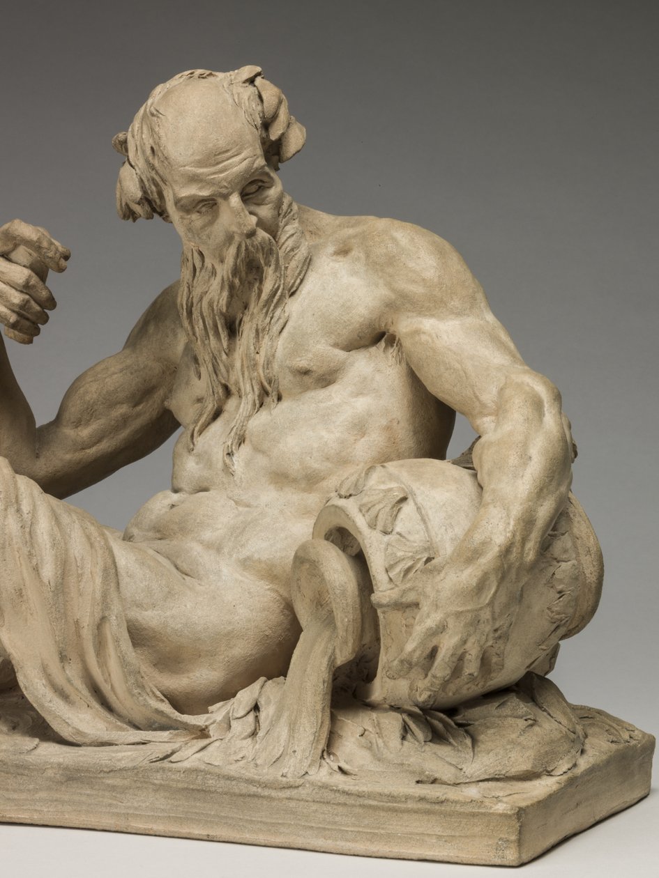 River God, 1755 (terrakotta) av Jean Jacques Caffieri