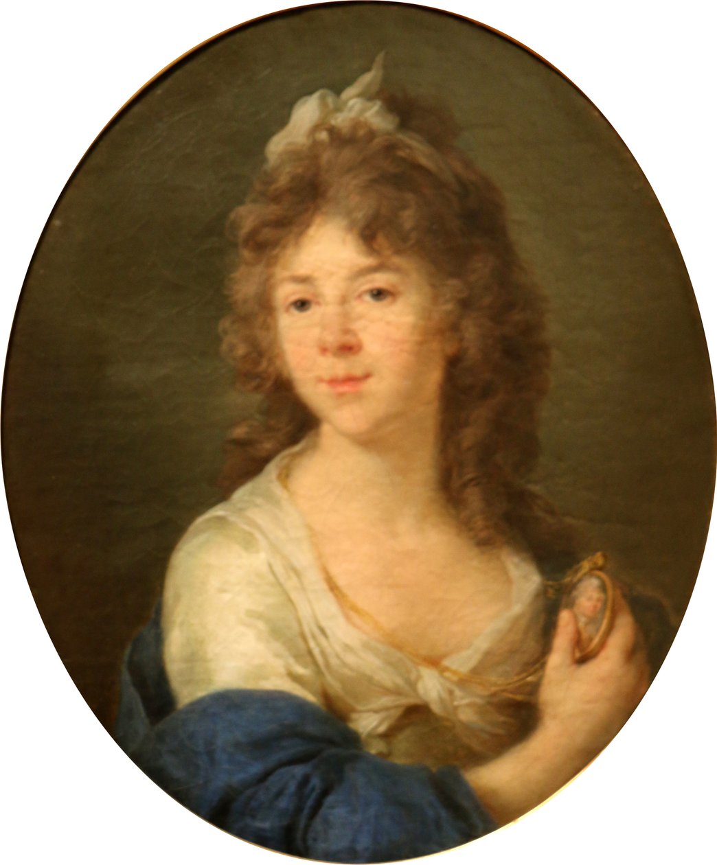 Porträtt av Madame Roland av Jean Jacques Francois Le Barbier