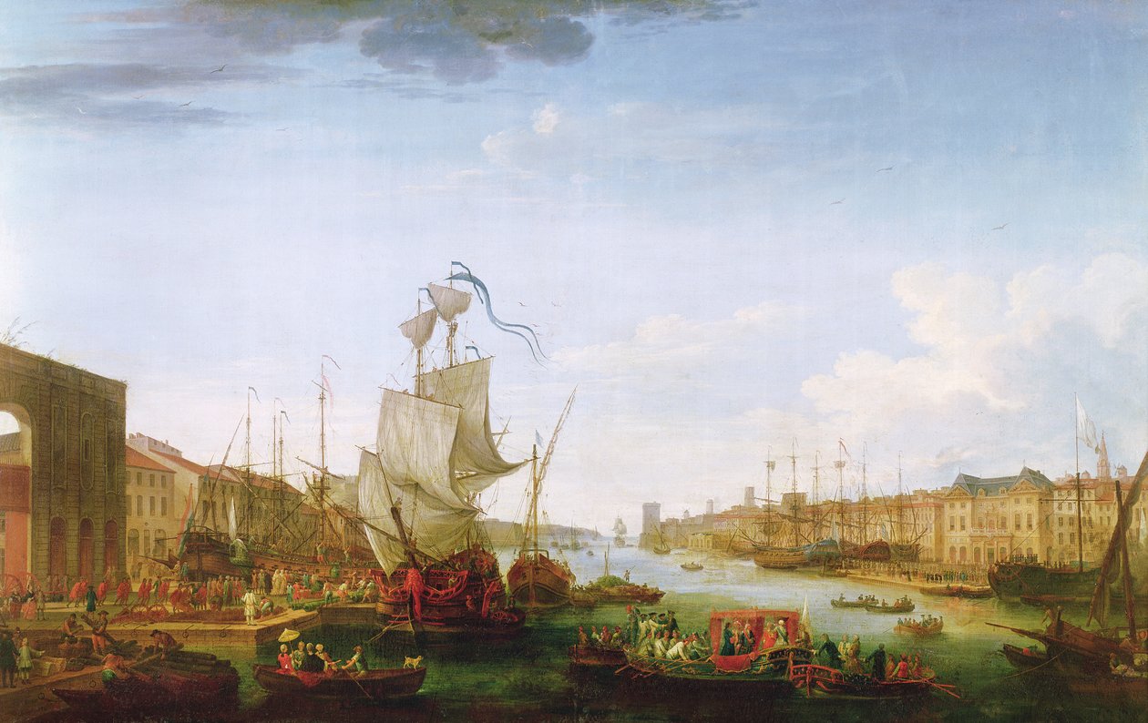 Expeditionskårens ombordstigning till Menorca, 26 maj 1756 av Jean Joseph Kapeller