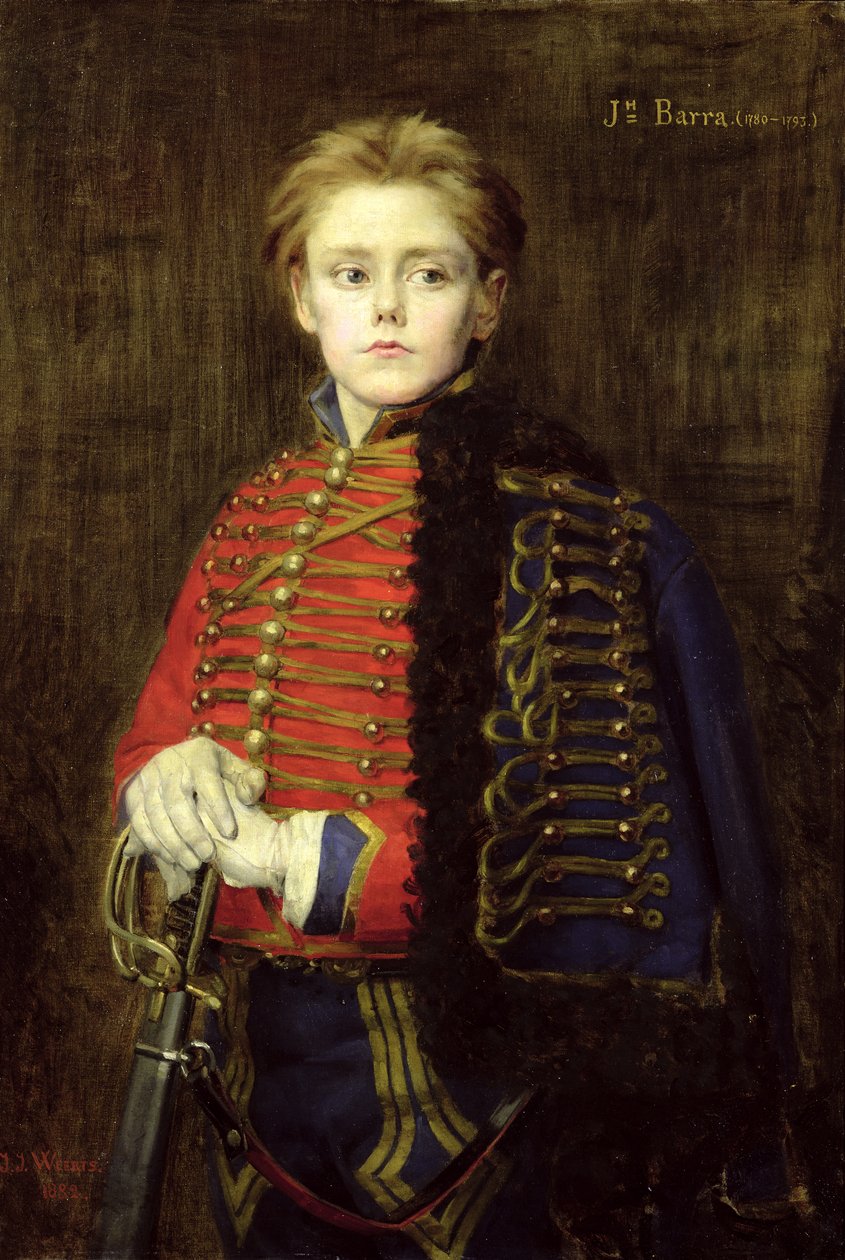 Joseph Bara (1779-93) som ung man av Jean Joseph Weerts