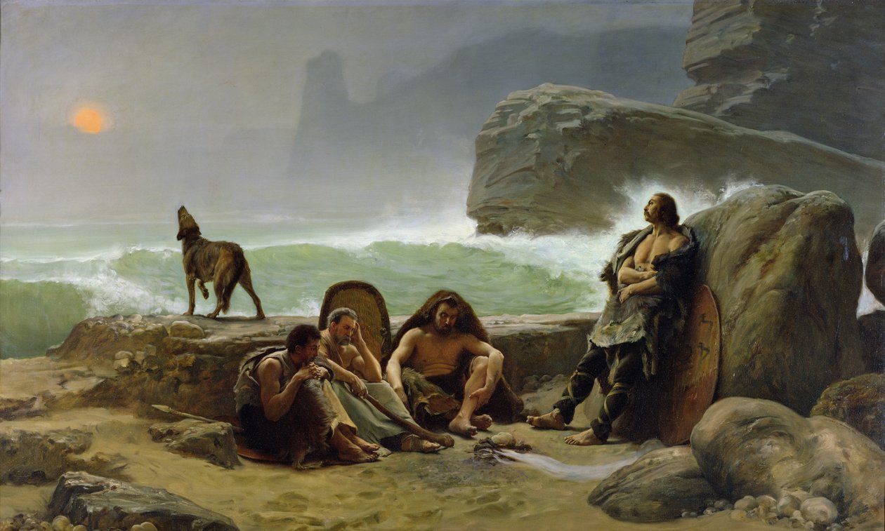 Galliska kustbevakningen, 1888 av Jean Jules Antoine Lecomte du Nouy