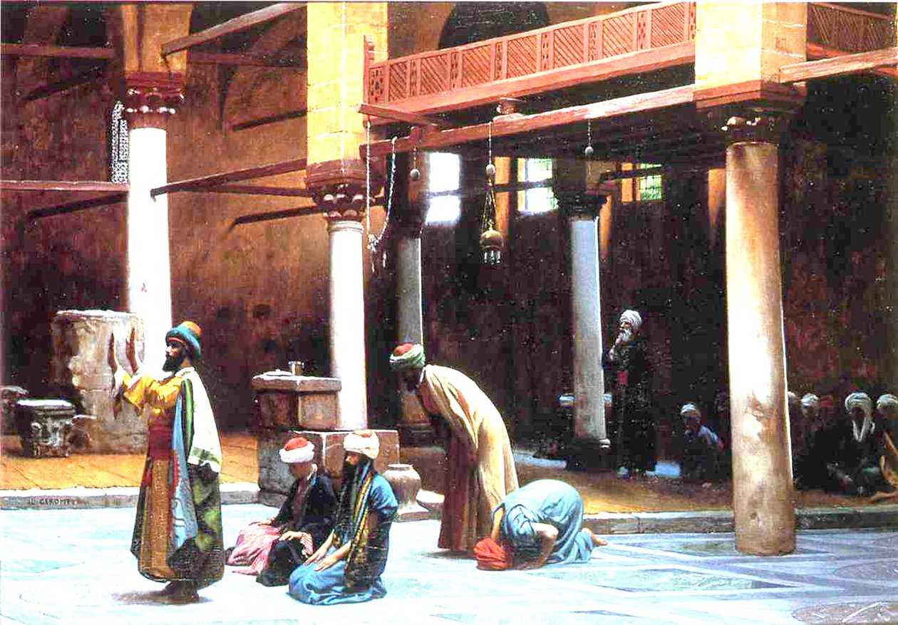 Bön i en moské, 1892 av Jean Leon Gerome