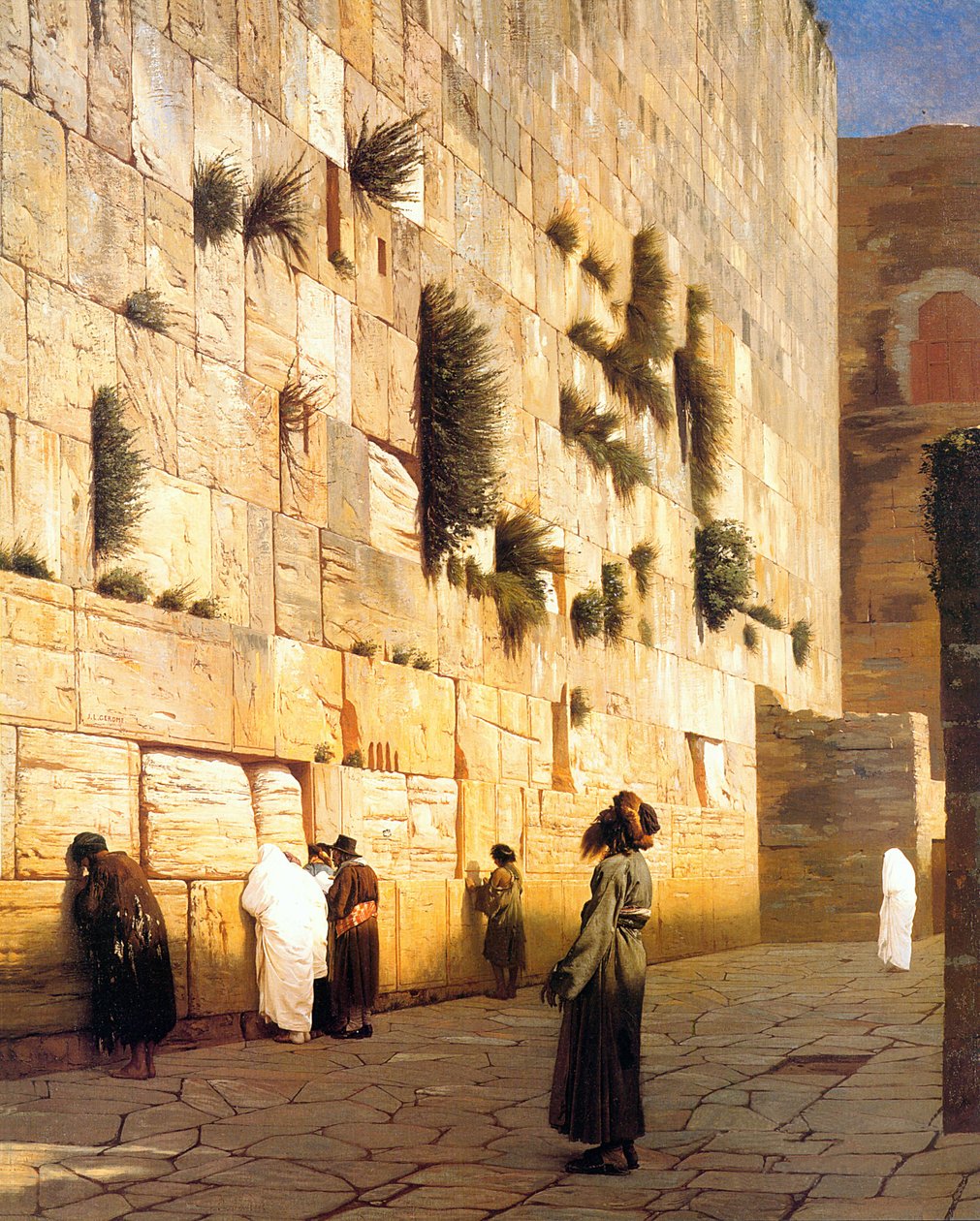 Salomons mur Jerusalem av Jean Leon Gerome