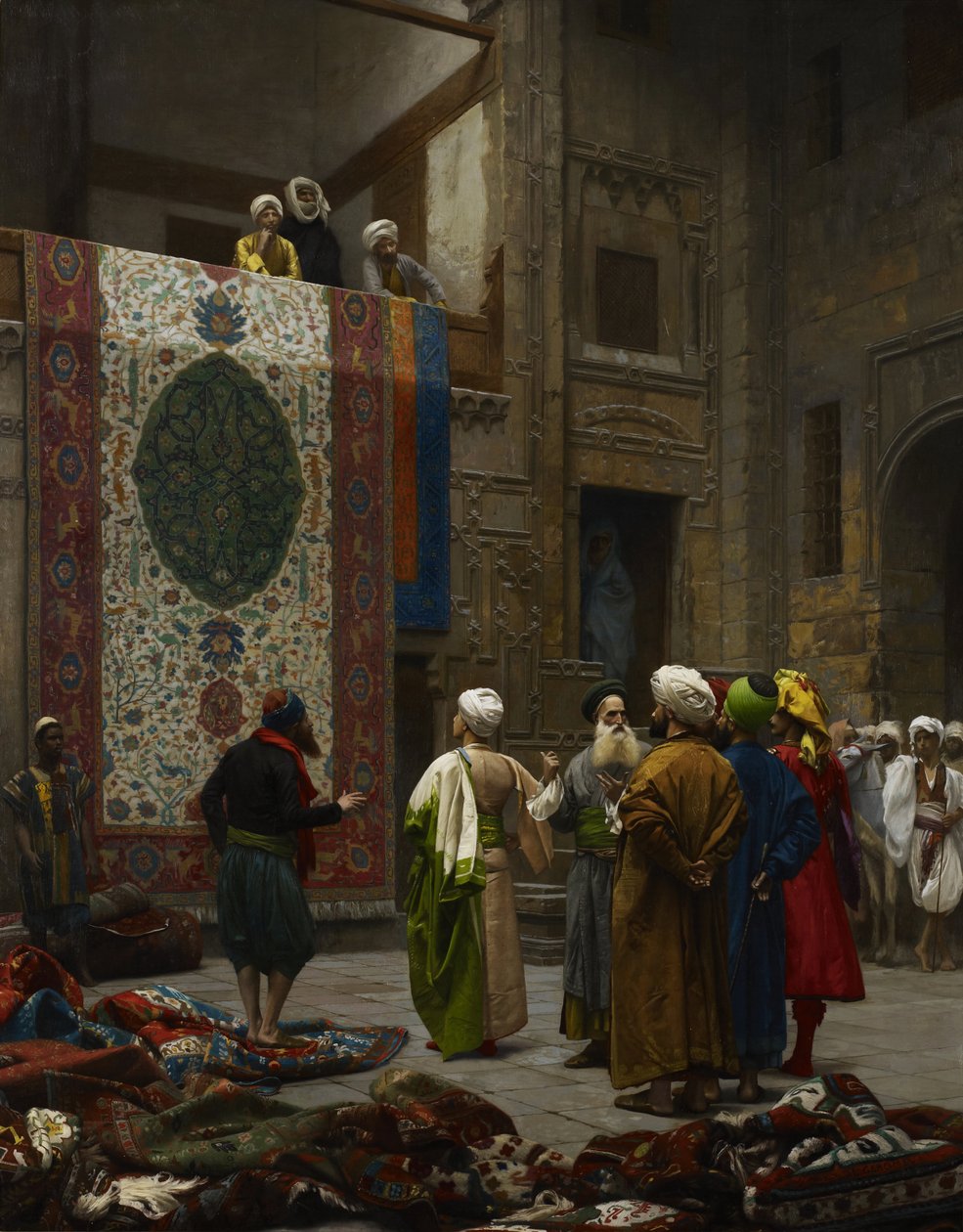 The Carpet Merchant / Carpet Merchant in Cairo av Jean Leon Gerome