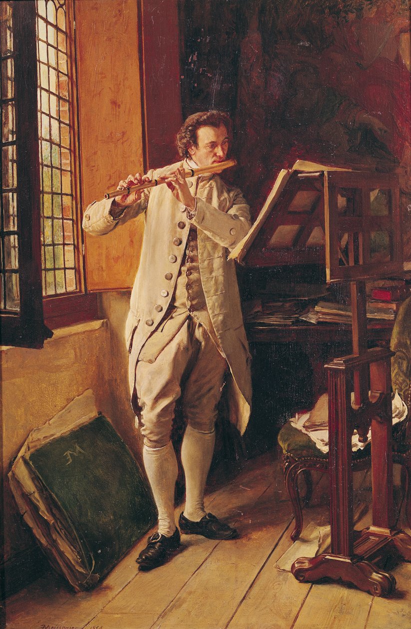 Flöjtspelaren av Jean Louis Ernest Meissonier