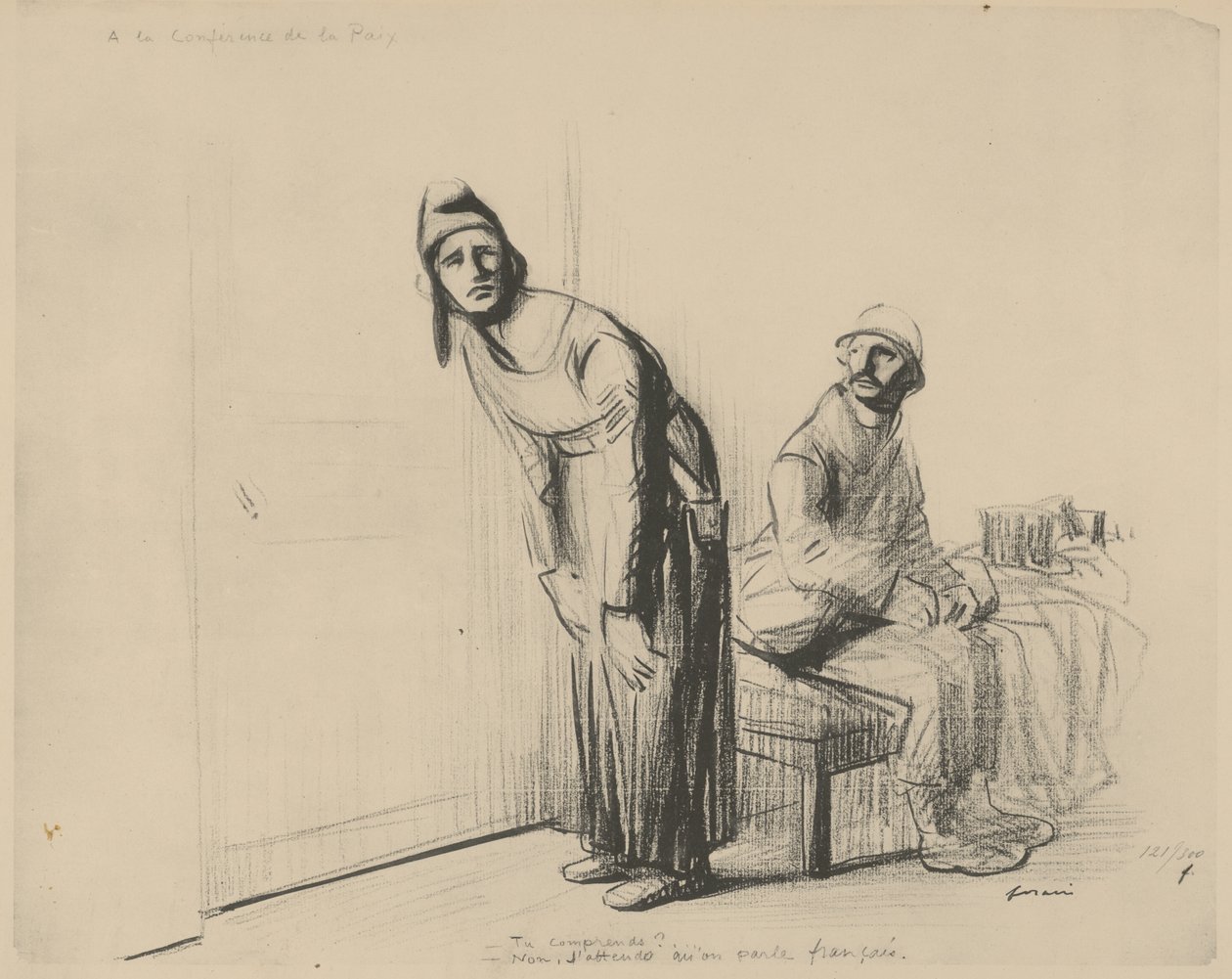 Vid fredskonferensen 1919 av Jean Louis Forain