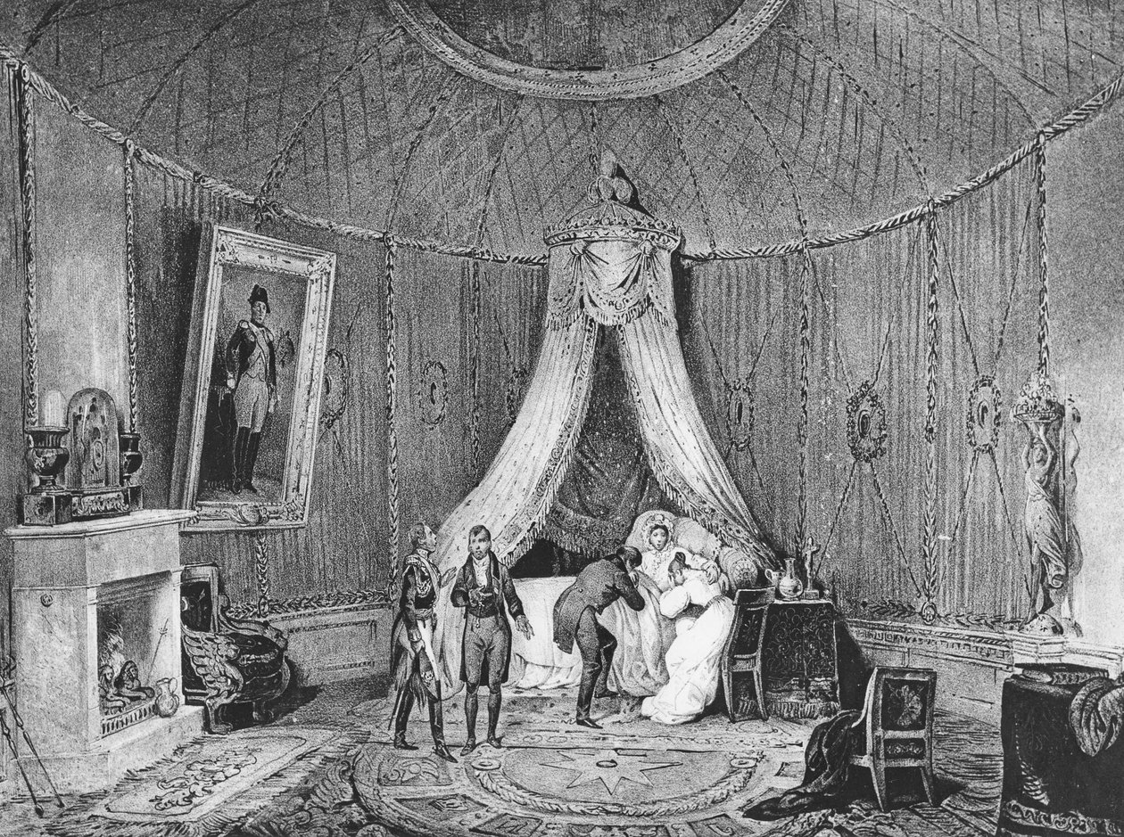 Joséphine de Beauharnais död den 29 maj 1814, 1829 av Jean Louis Tirpenne