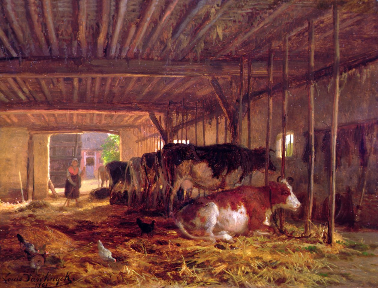 Kohuset, 1800-talet av Jean Louis van Kuyck