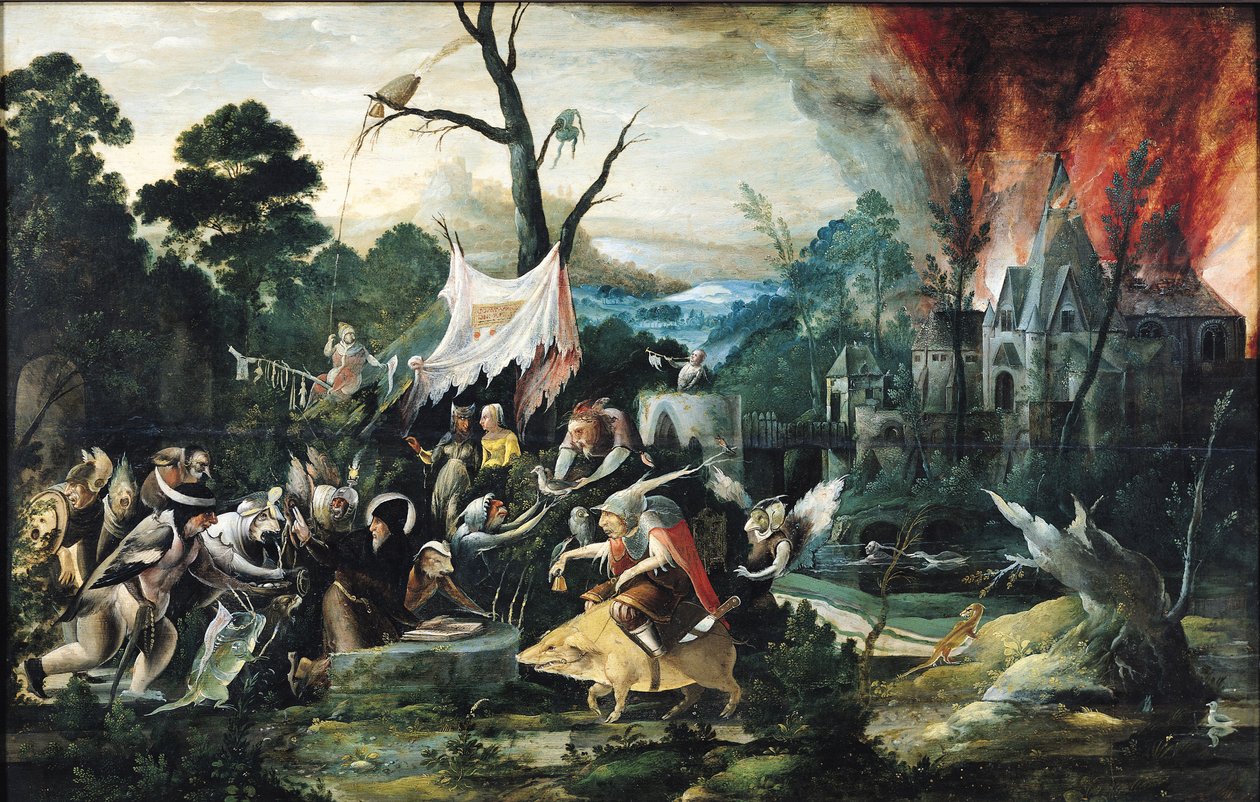 Den helige Antonius frestelse av Jean Mandyn