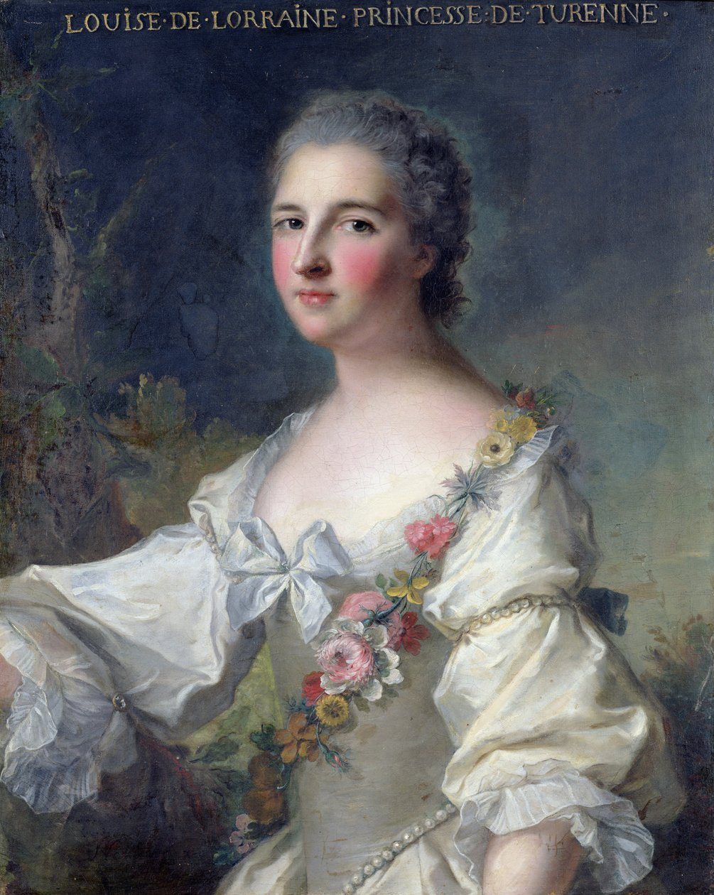 Louise-Henriette-Gabrielle de Lorraine (1718-88) Prinsessa av Turenne och hertiginna av Bouillon, 1746 av Jean Marc Nattier