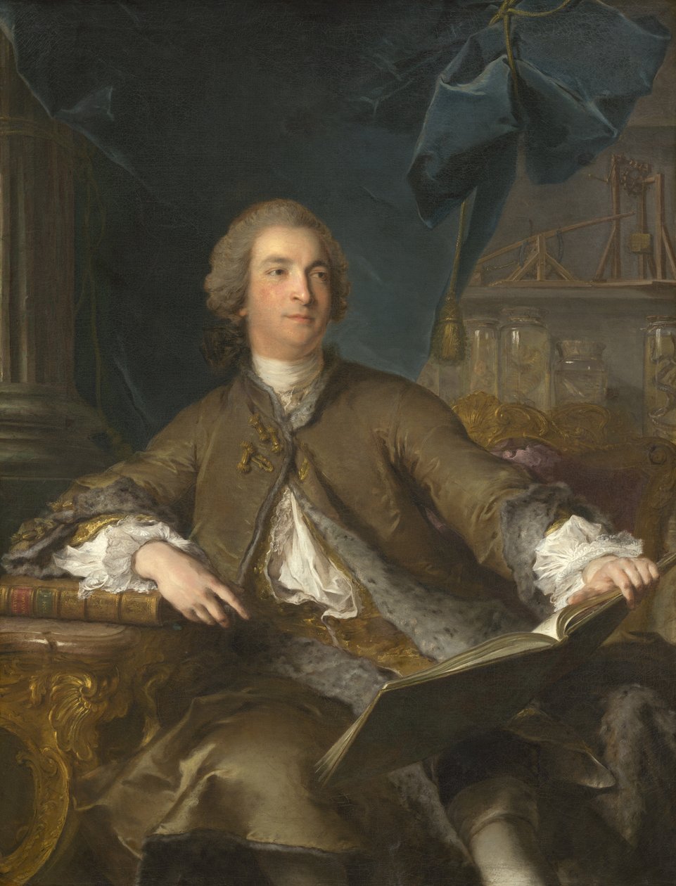 Porträtt av Joseph Bonnier de la Mosson (1702–1744) av Jean Marc Nattier