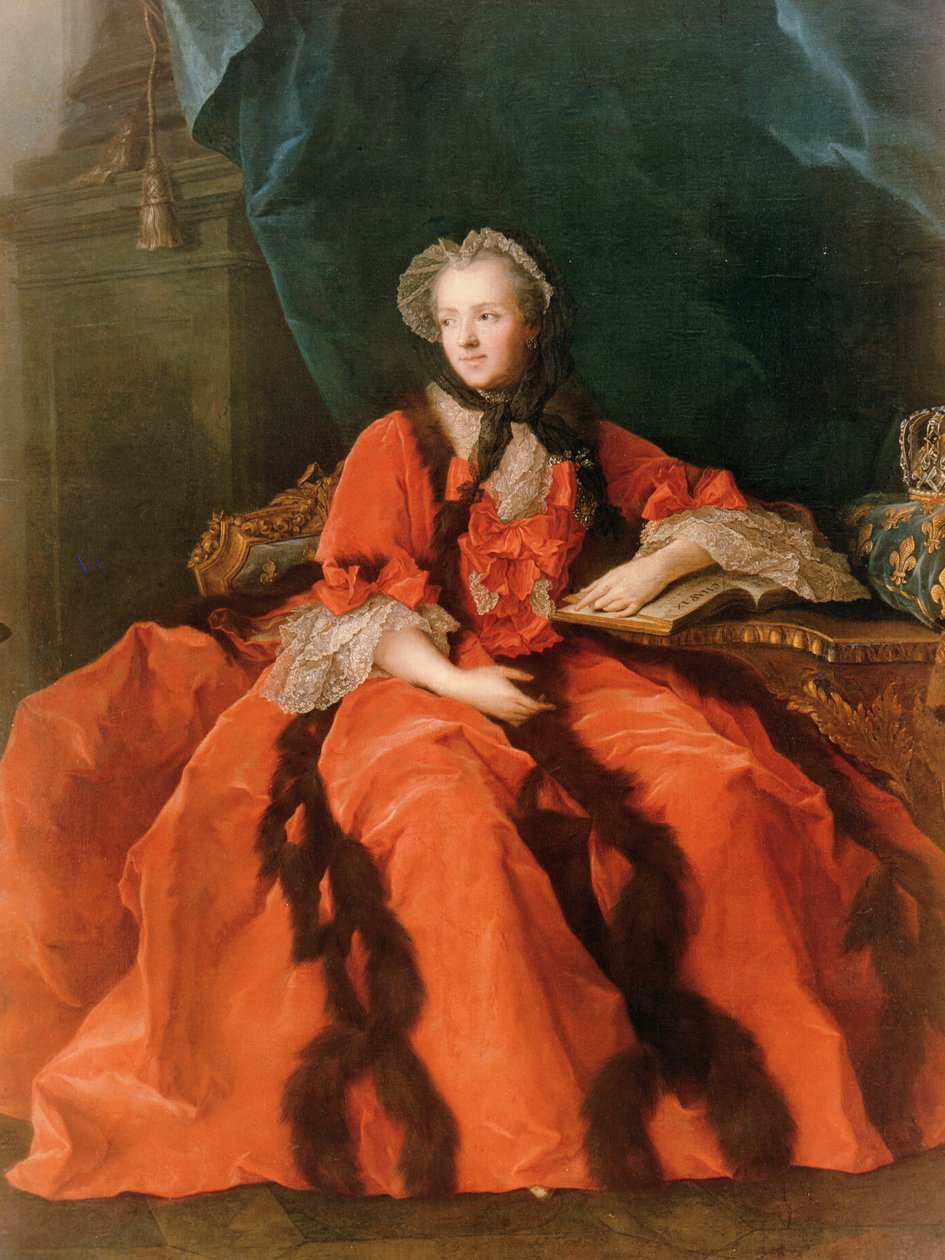 Porträtt av Maria Leszczynska (1703-68) 1762 av Jean Marc Nattier