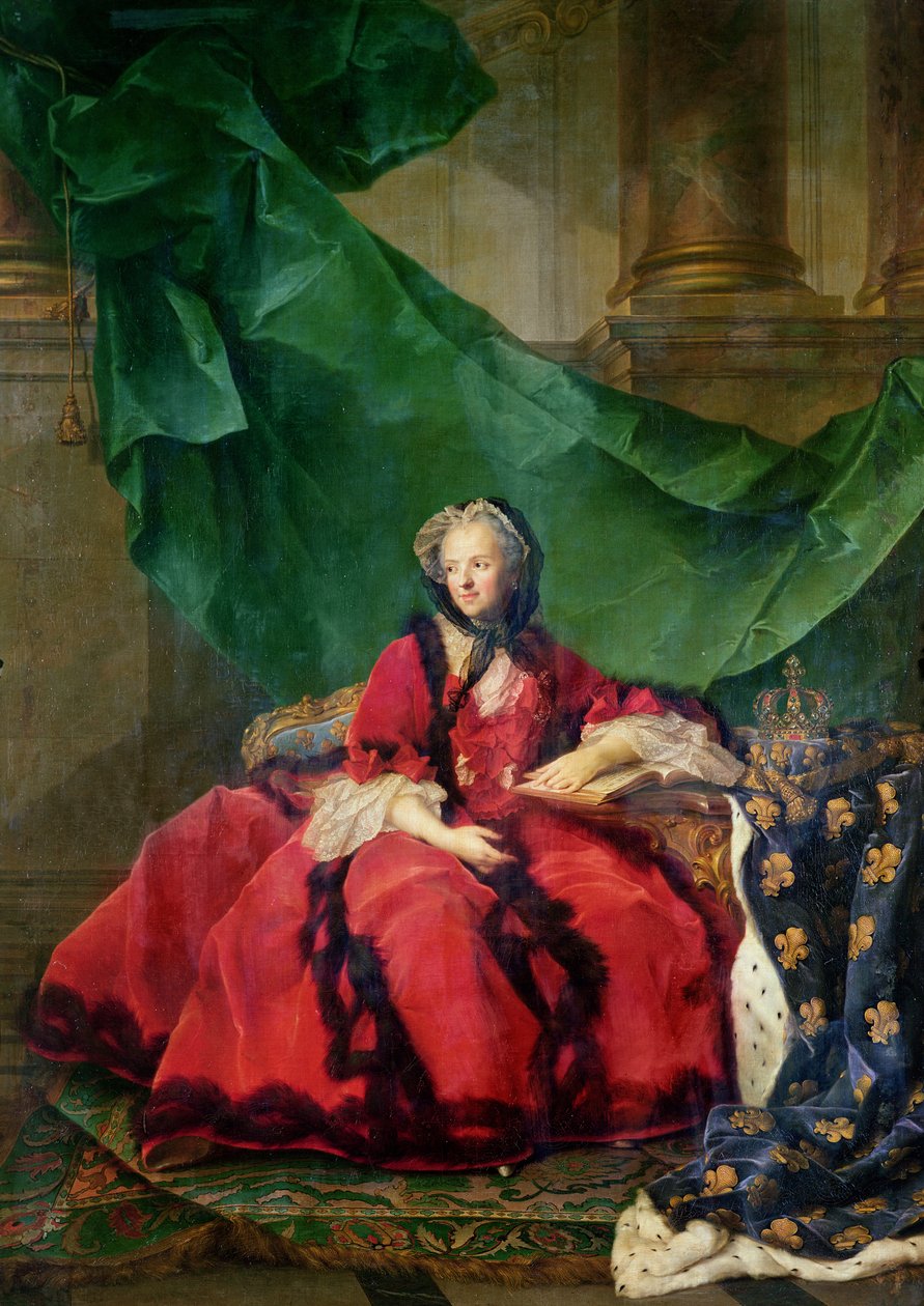 Porträtt av Maria Leszczynska (1703-68) i vardagskläder av Jean Marc Nattier