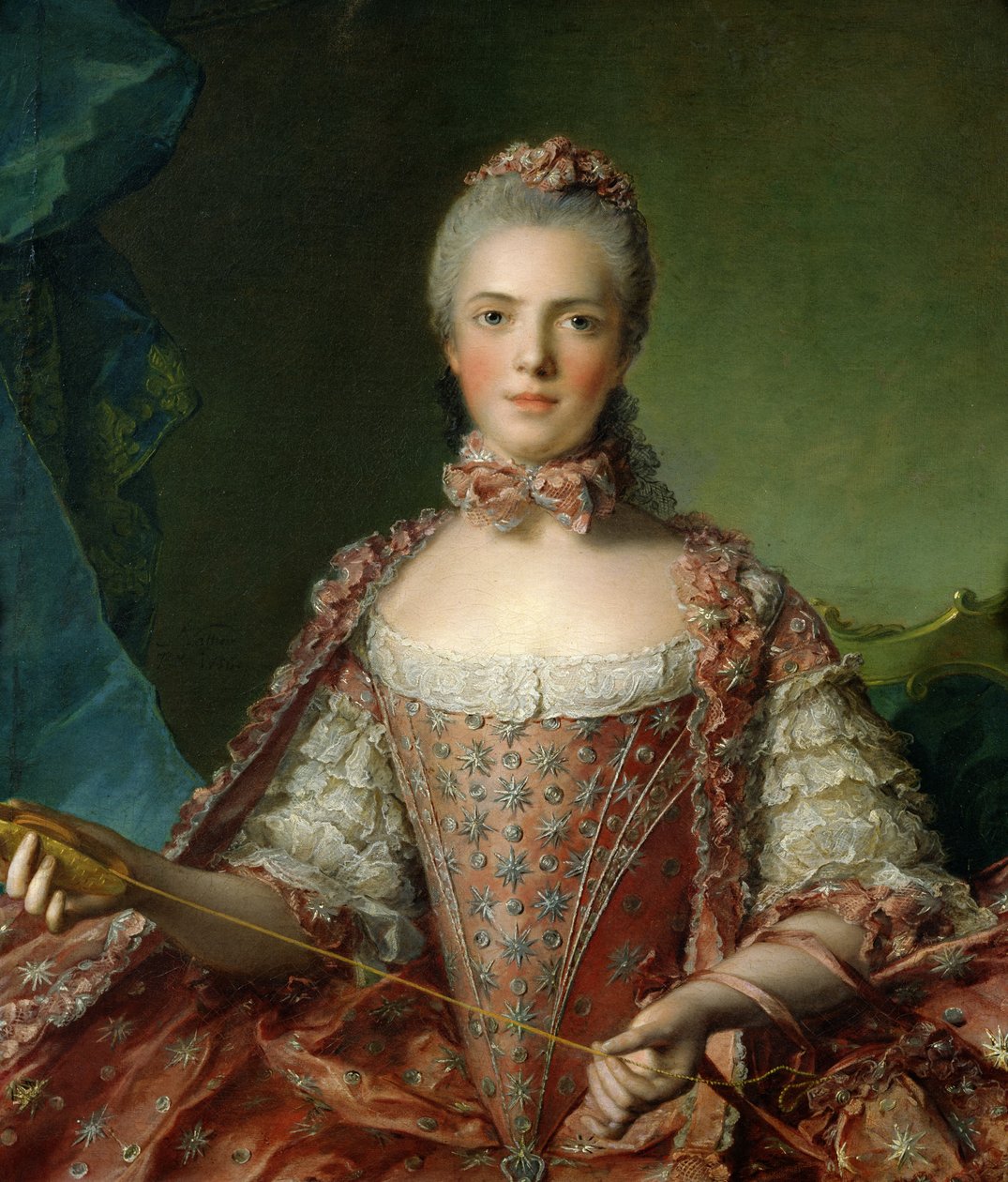 Porträtt av Marie Adelaide (1759-1802) 1756 av Jean Marc Nattier