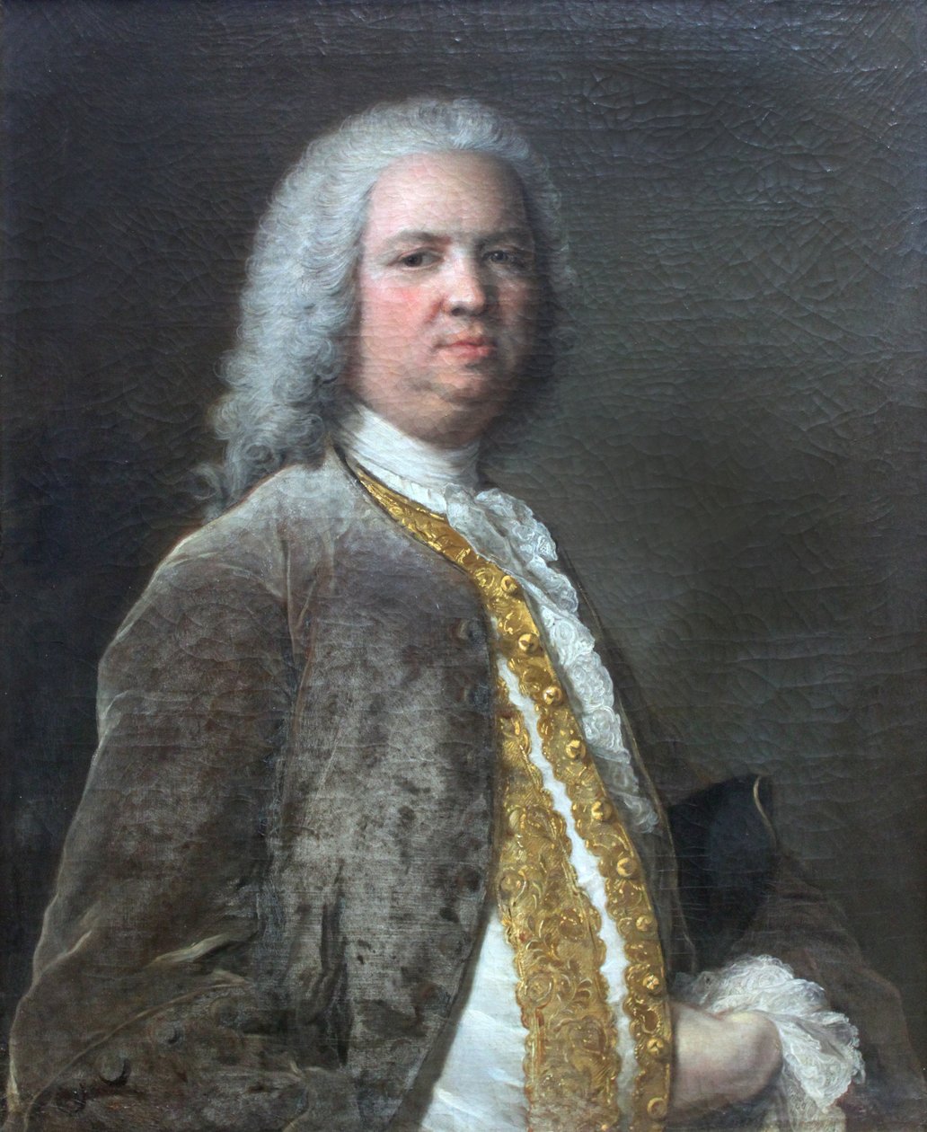 Porträtt av Frankfurt-bankmannen Johann Georg Leerse (1691-1762) av Jean Marc Nattier