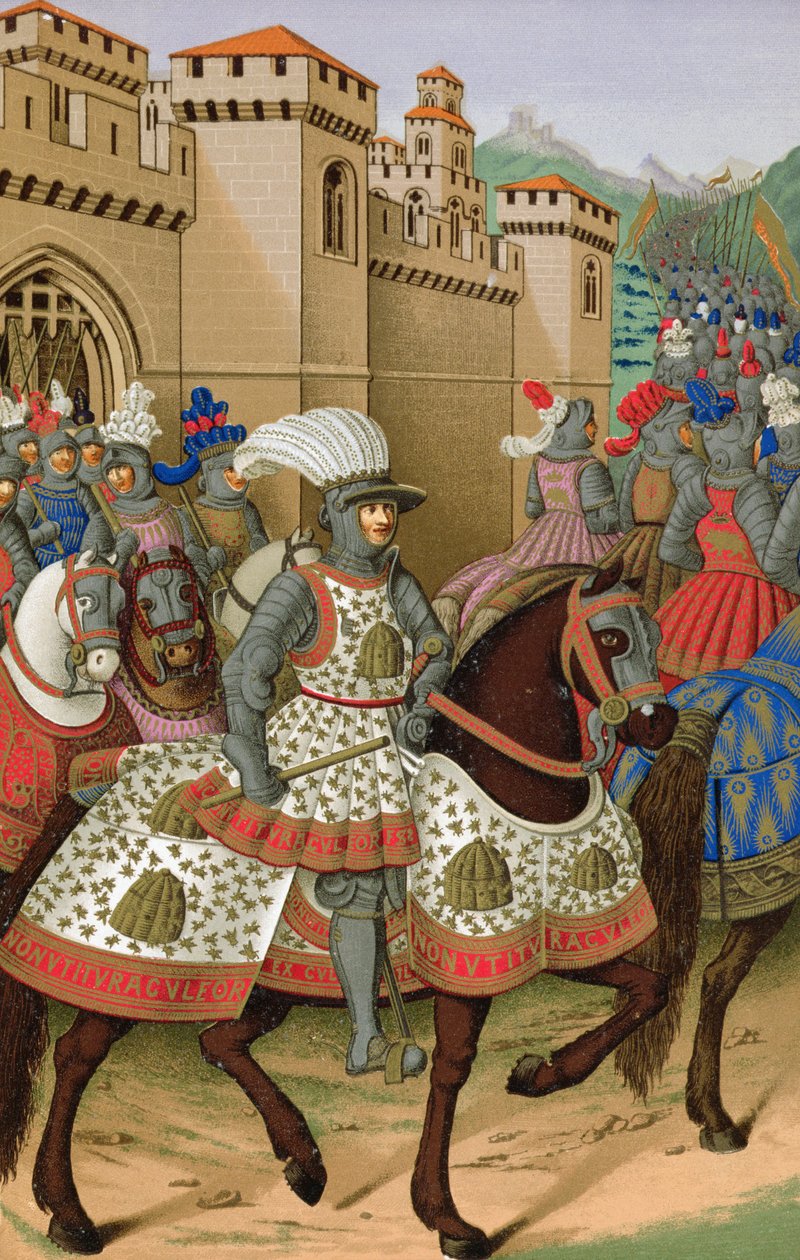 Ludvig XII (1462-1515) lämnade Alexandria den 24 april 1507 för att tukta staden Genua av Jean Marot