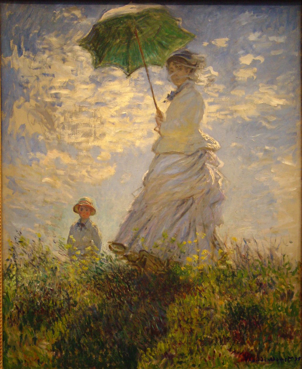 Woman with a Parasol av Jean Monet
